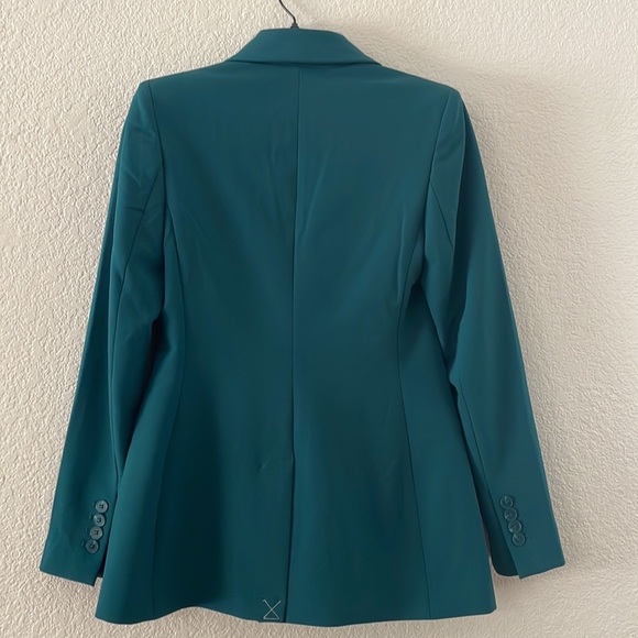 EXPRESS TAILORED GREEN/DEEP TEAL WOMEN BLAZER SIZE XS - Picture 2 of 7